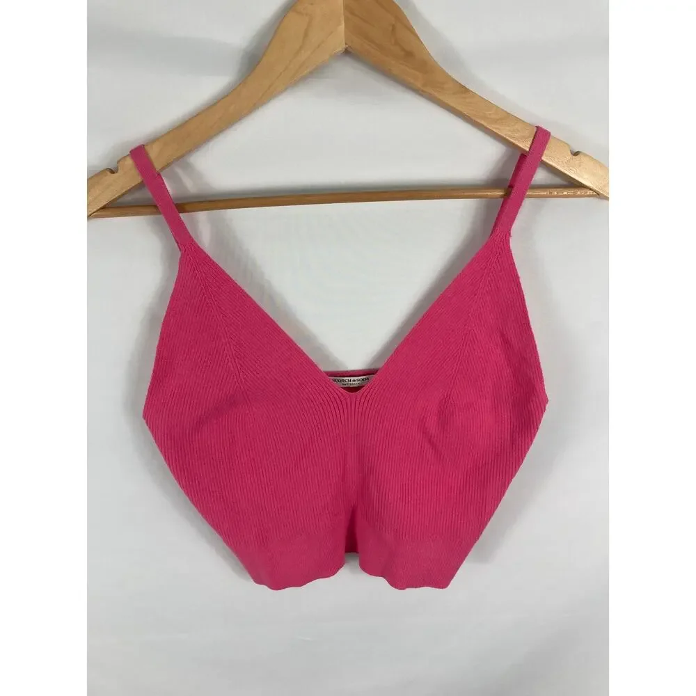Scotch & Soda Knitted Bra Top Pink Size medium - Picture 4 of 8